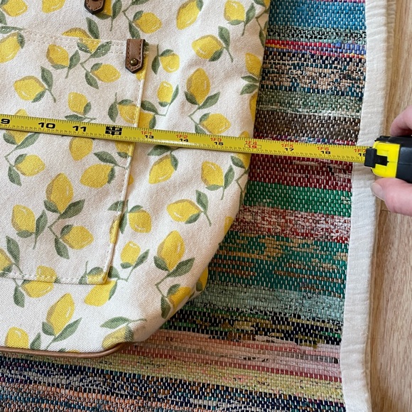 Lemon Print Canvas Bag - Picture 8 of 12